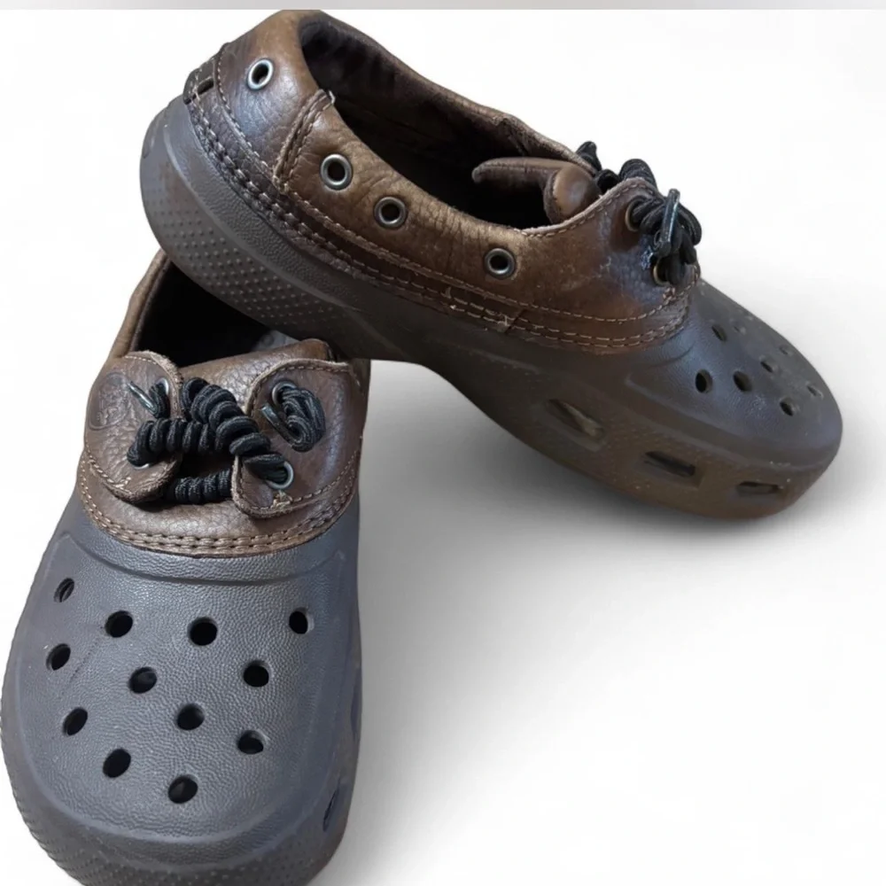 Brown Casual Crocs size 8